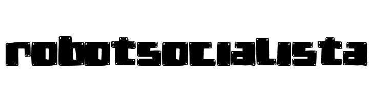 Robot Socialista  les polices de caractères gratuit tlcharger