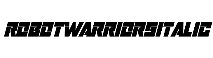 Robot Warriors Italic  नि: शुल्क फ़ॉन्ट्स डाउनलोड