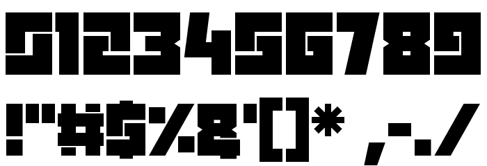 Robot Warriors Font OTHER CHARS