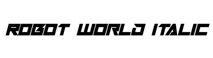 Robot World Italic  免费字体下载