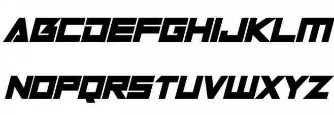 Robot World Italic Font UPPERCASE