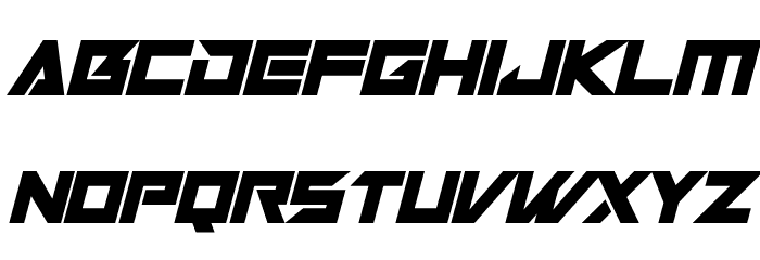 Robot World Italic Font LOWERCASE