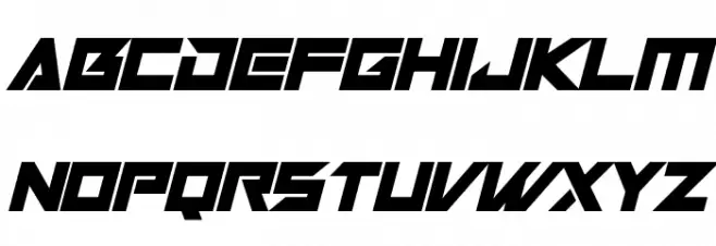 Robot World Italic Caratteri MINUSCOLO