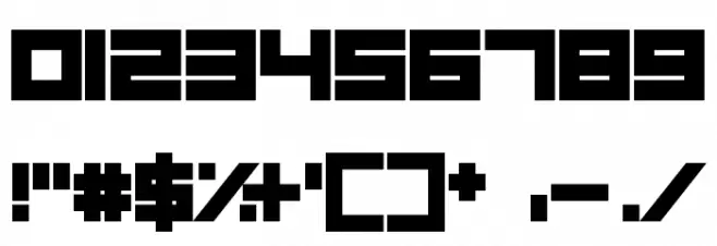 Robot World Font OTHER CHARS