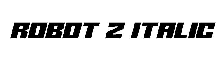 Robot Z Italic  font caratteri gratis