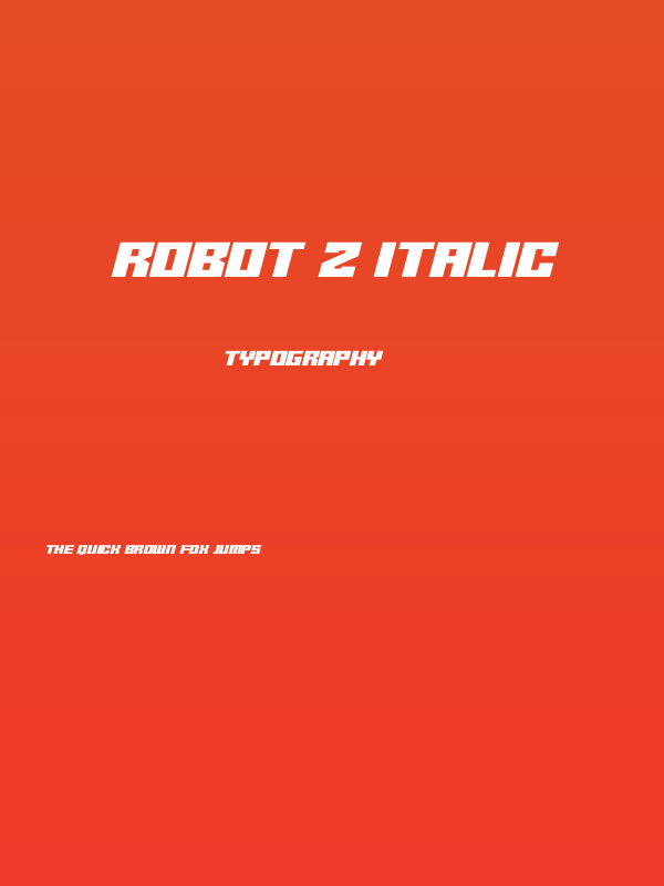 Robot Z Italic Poster