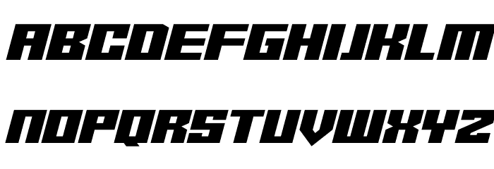 Robot Z Italic Font LOWERCASE