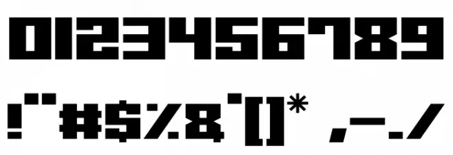 Robot Z Font OTHER CHARS