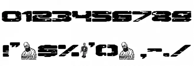 Robot de Hojalata Font OTHER CHARS