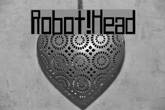 Robot!Head Schriftart examples