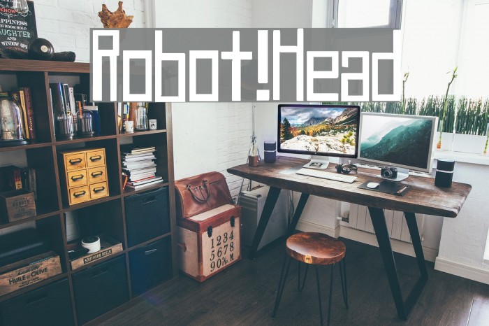 Robot!Head Schriftart examples