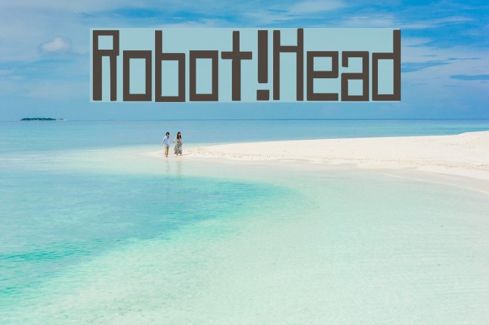 Robot!Head Schriftart examples