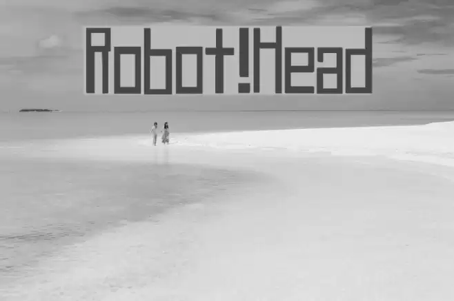 Robot!Head Schriftart examples