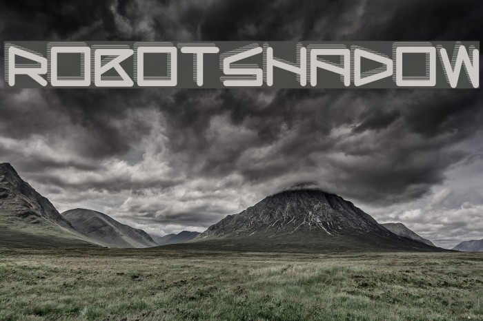 RobotShadow Font examples