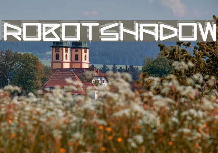 RobotShadow Font examples