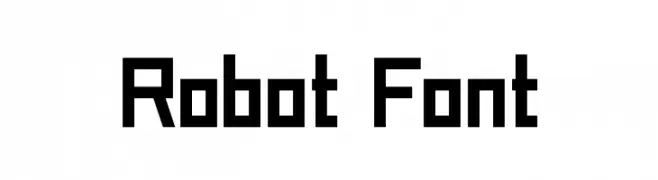 Robot_Font  Frei Schriftart Herunterladen
