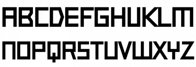 Robot_Font Polices MAJUSCULES