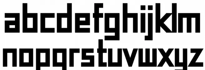 Robot_Font フォント 小文字