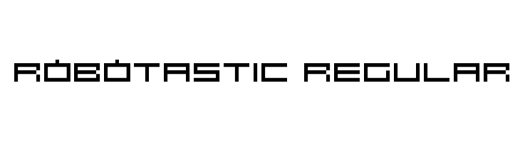 Robotastic Regular Font