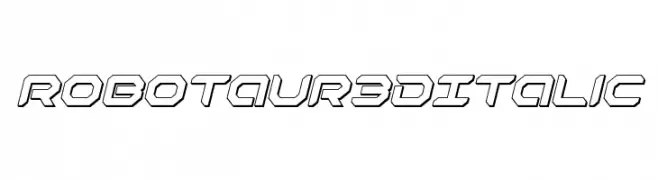 Robotaur 3D Italic  Fuentes Gratis Descargar