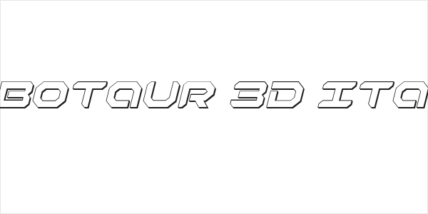 Robotaur 3D Italic Logo