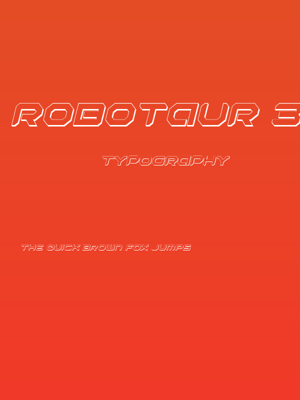 Robotaur 3D Italic Poster