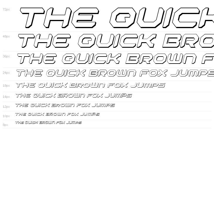 Robotaur 3D Italic Waterfall