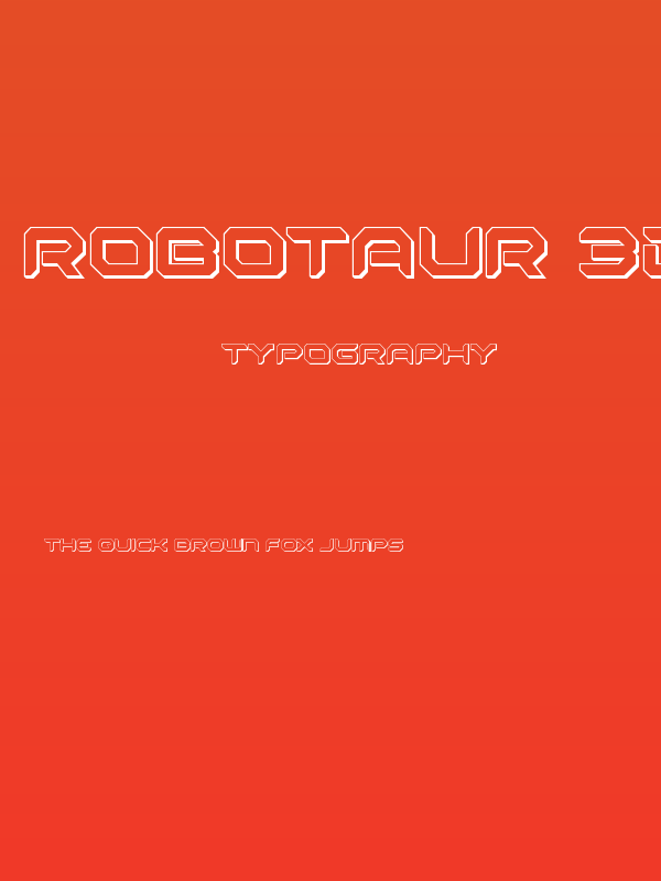 Robotaur 3D Poster