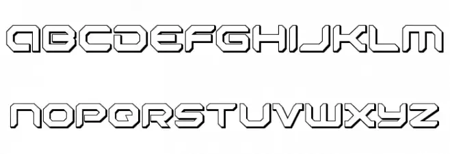 Robotaur 3D 字体 小写