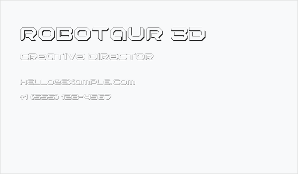 Robotaur 3D Business Card