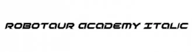 Robotaur Academy Italic  免费字体下载