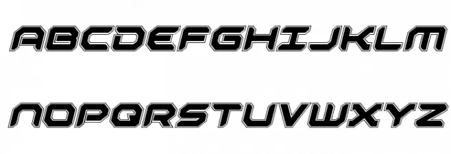 Robotaur Academy Italic Schriftart Groß