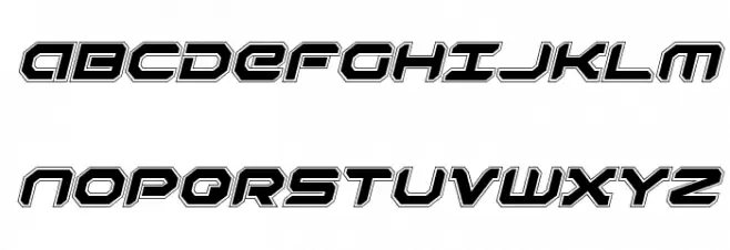 Robotaur Academy Italic Шрифта ВЕРХНИЙ