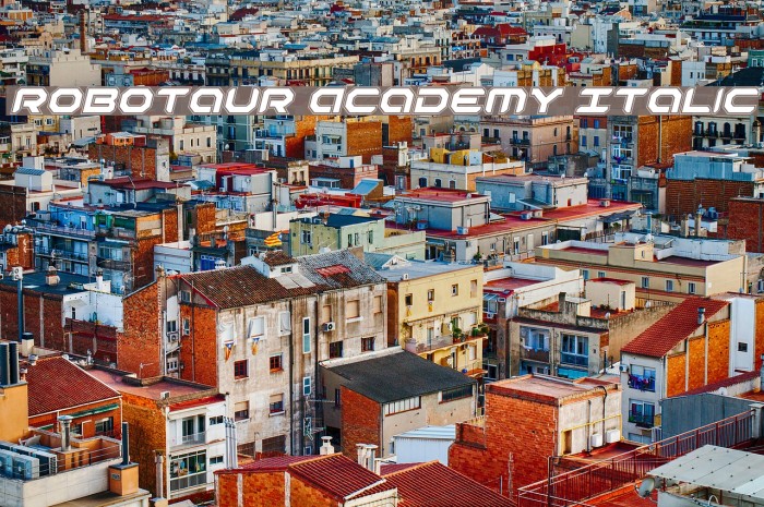 Robotaur Academy Italic Font examples