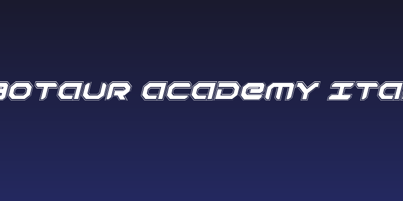 Robotaur Academy Italic Social Header