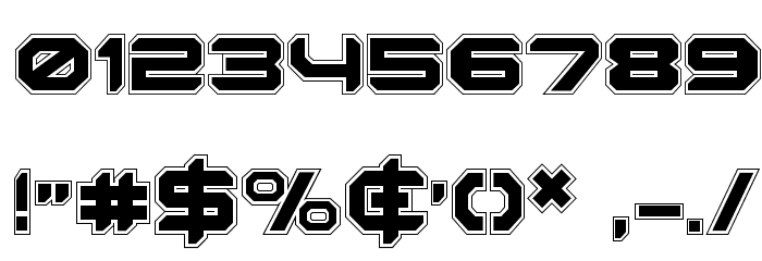 Robotaur Academy Font OTHER CHARS