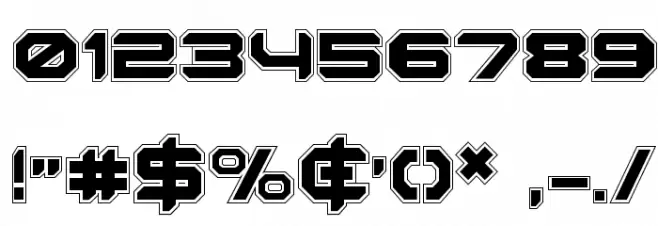 Robotaur Academy Font OTHER CHARS