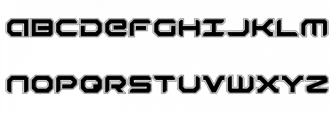 Robotaur Academy Fonte MAIÚSCULAS