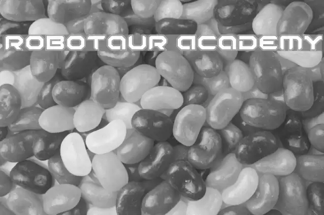 Robotaur Academy Font examples