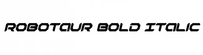 Robotaur Bold Italic  les polices de caractères gratuit tlcharger