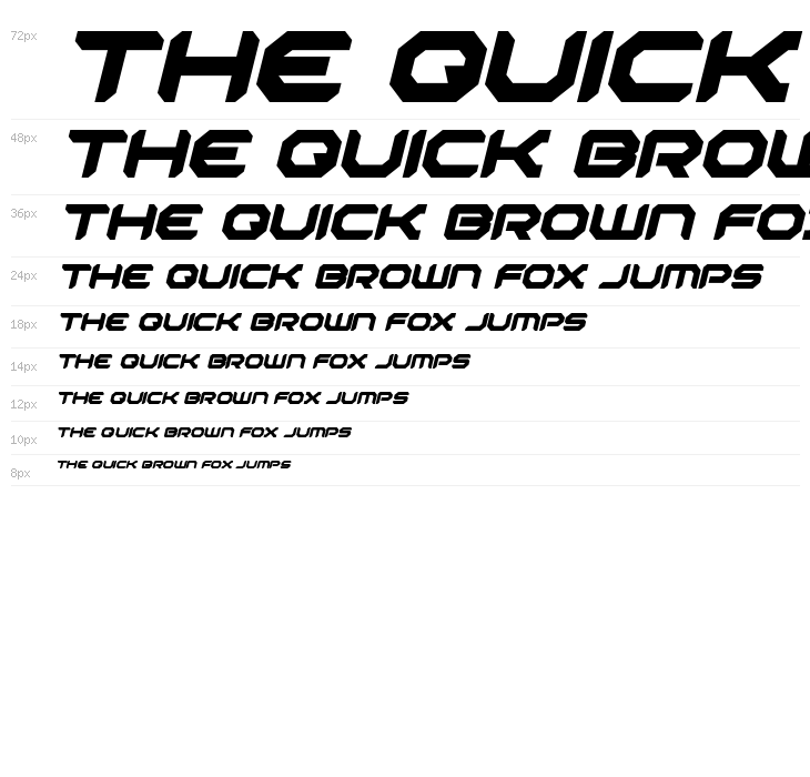 Robotaur Bold Italic Waterfall