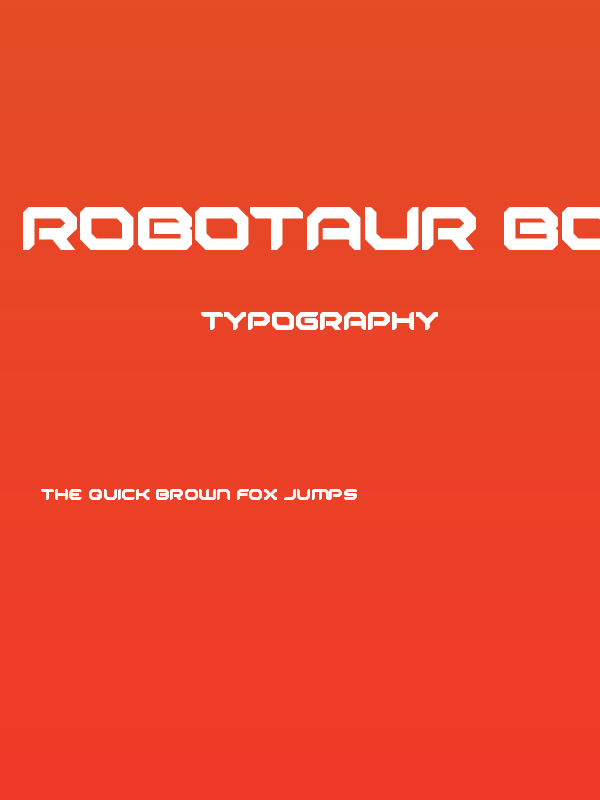 Robotaur Bold Poster