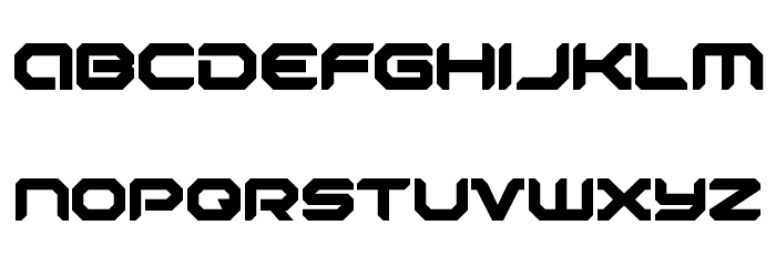 Robotaur Bold Font LOWERCASE