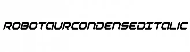 Robotaur Condensed Italic  Fuentes Gratis Descargar