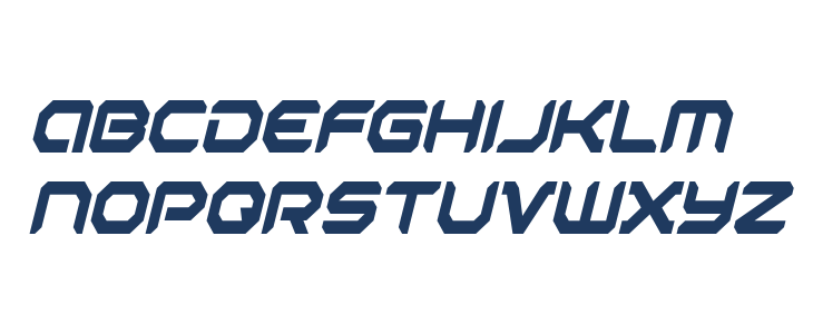 Robotaur Condensed Italic Lowercase