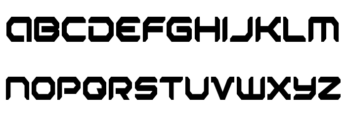 Robotaur Condensed Font LOWERCASE