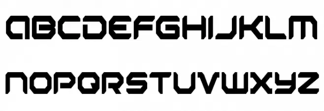 Robotaur Condensed Font Litere mici