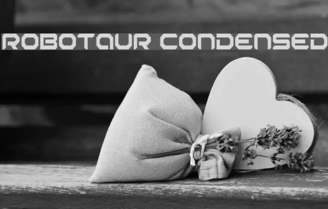 Robotaur Condensed Font examples