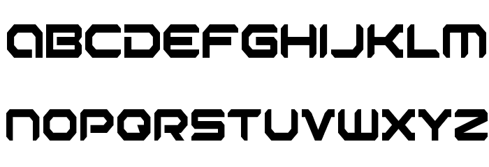 Robotaur Condensed Font LOWERCASE