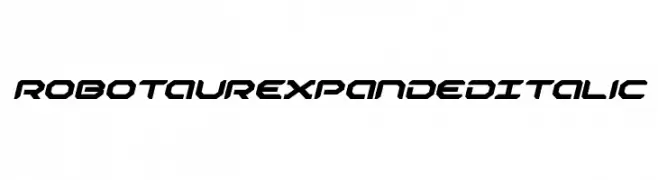 Robotaur Expanded Italic  Fuentes Gratis Descargar